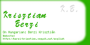 krisztian berzi business card