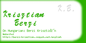 krisztian berzi business card